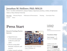 Tablet Screenshot of jonathanmhollister.com